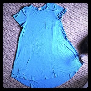 Used LulaRoe Carly 2xl Solid Blue Heather color